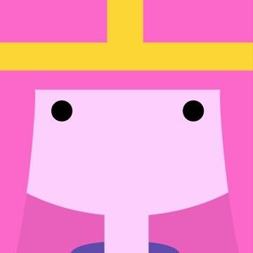 Princesse Chewing-Gum Visage Minimaliste