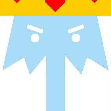 Roi des glaces Visage Minimaliste